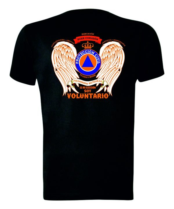 Camiseta "Soy Voluntario" negro - Imagen 3