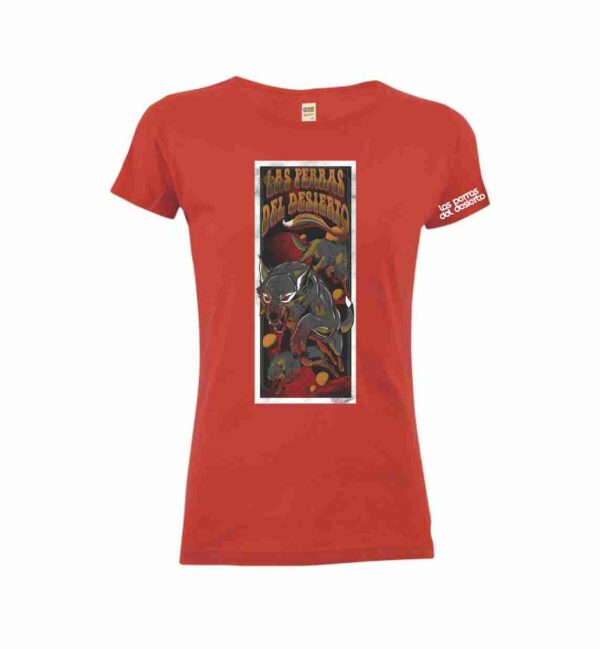 Las perras del desierto Camiseta Chica rojo